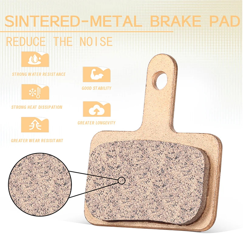 BUCKLOS Sintered-Metal MTB Brake Pads for B01S B05S Bicycle Hydraulic Disc Brake Pads Metallic Bike Brake Pad Mountain Bike Part