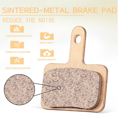 BUCKLOS Sintered-Metal MTB Brake Pads for B01S B05S Bicycle Hydraulic Disc Brake Pads Metallic Bike Brake Pad Mountain Bike Part