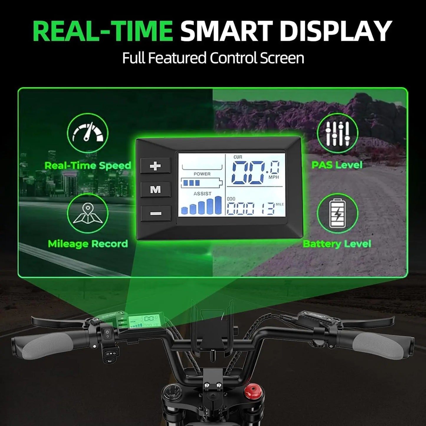 6000W Electric Dirt Bike Max 50 MPH & 50 Miles Long Range Ebike 24.5" Motorcycle Tires 1500Wh Removable Battery E Bike
