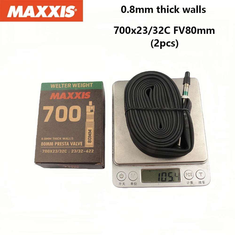 2PCS MAXXIS WELTER WEIGHT Bicycle Inner Tube 26/27.5/29 Inner Tube Of Mountain Bike Road Bike AV(SV) FV(PV) Origina Inner Tube