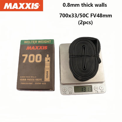 2PCS MAXXIS WELTER WEIGHT Bicycle Inner Tube 26/27.5/29 Inner Tube Of Mountain Bike Road Bike AV(SV) FV(PV) Origina Inner Tube