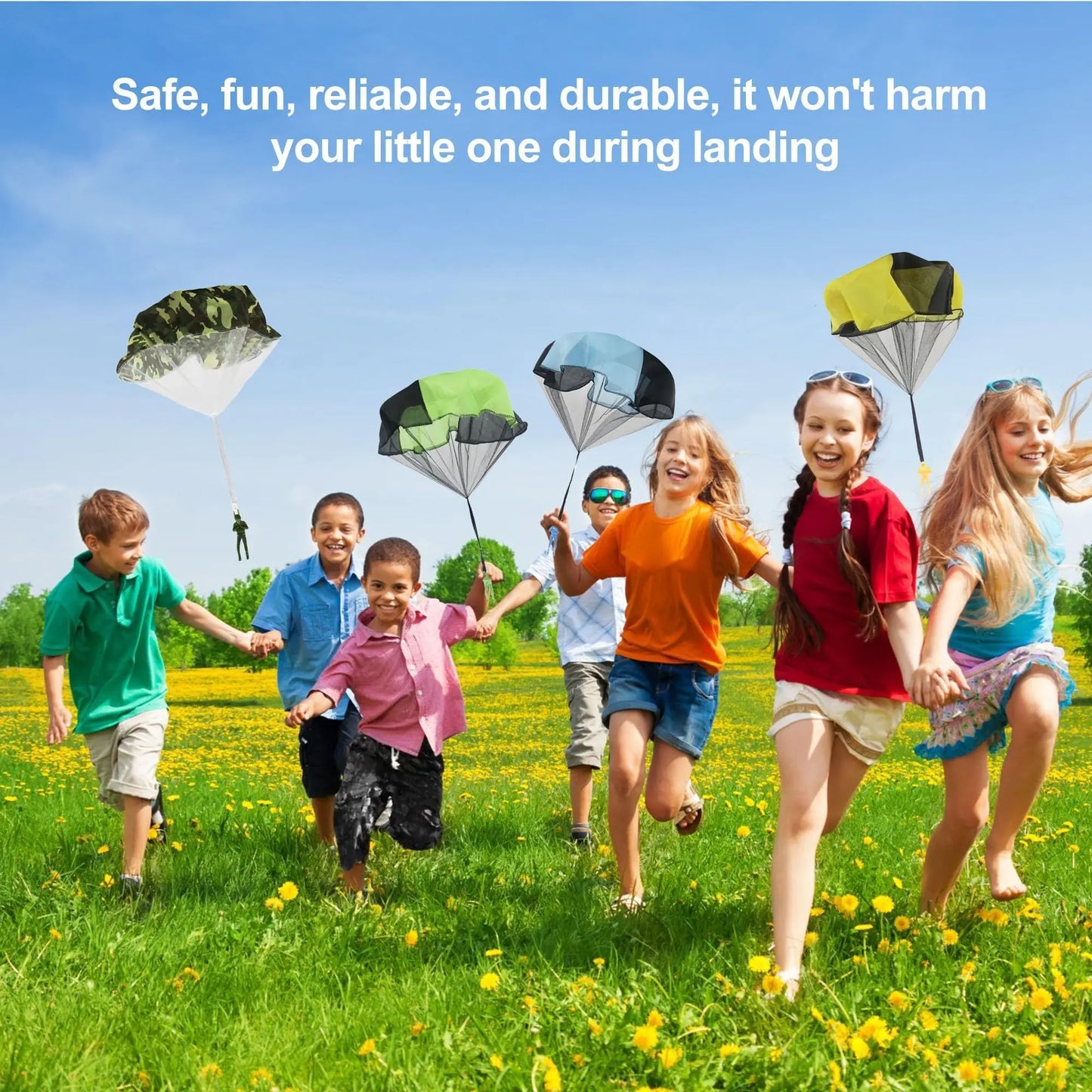 5-60pcs Parachute Toys for Boys Girls Throwing Toy Parachute Men Small Outdoor Flying Toys,Mini Army Men Parachute Toys