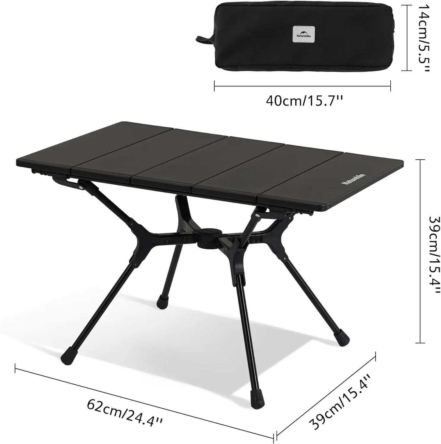 Portable Camping Table, Lightweight Folding for Hiking, Picnics, Beach Travel