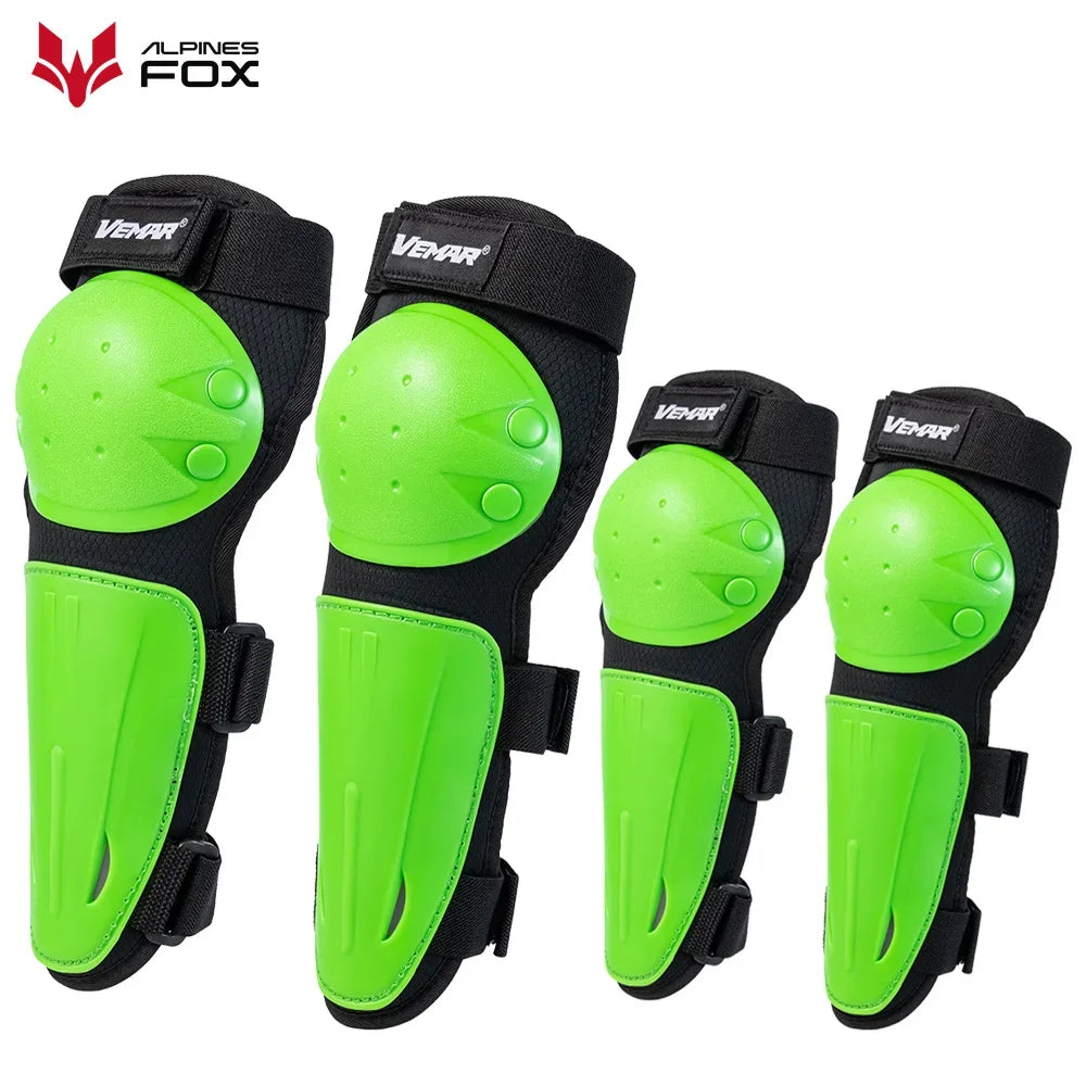 Boys Girls Full Body Skating Skiing Armor Child Kids Youth Motocross Downhill Vest Armor Jacket Chest Spine Knee Elbow Guard Pad