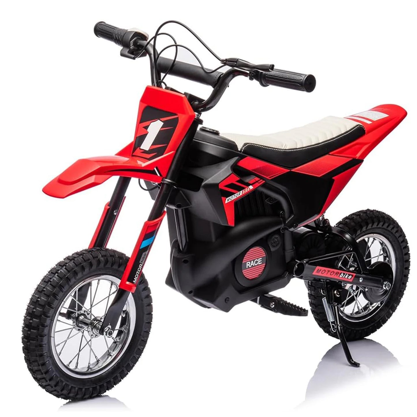 24V 250w Electric Dirt Bike for Kids 8-14,Up to 13.6MPH(22Km/h) Off-Road Motor Electric Motorcycle with Spring Suspension
