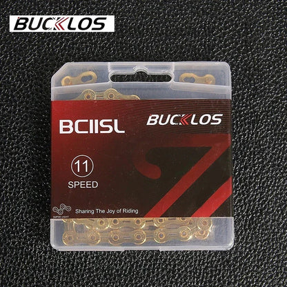 BUCKLOS Bicycle Chain 10v 11v 11EL 11SL Chain 8s 9s 10s 11s 12s Speed Bike Current 116/126 Links High Quality Chain for SHIMANO