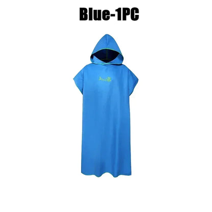 Quick-drying Changing Robe Quick Dry Bathrobe Hooded Absorbent Bath Towel Swimming & Fitness Super Absorbent Bathrobe