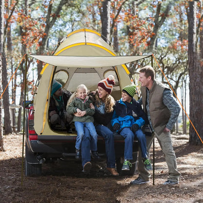 Waterproof Truck Tent with Awning for 5.5-6.3 FT Bed - Camping & Outdoor Travel Accessory