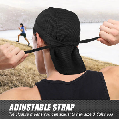 Quick-drying Bandana Cooling Doo Rags Sun Protection Headscarf Summer Beanies Hats Sport Running Cycling Hip Hop Soft Cap Durags