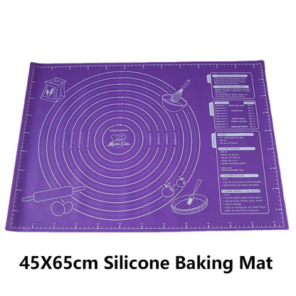 BUYYES 1PCS Silicone Baking Mat Kneading Pad Dough Mat Pizza Cake Dough Maker Kitchen Cooking Grill Non-Stick Gadgets Bakeware