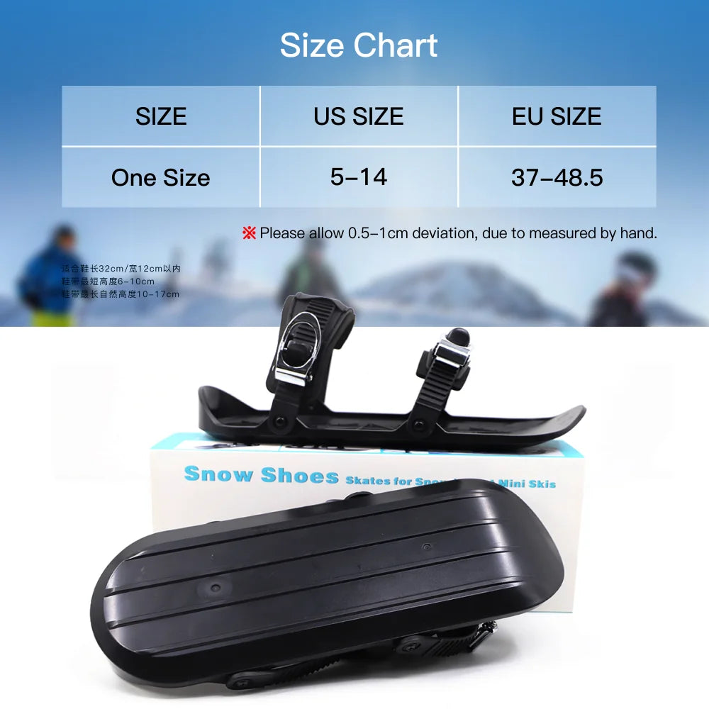 Adult Cross-Country Skiing Snowboard Mini Boots High-Quality Sliding Plastic Ice Shoes for Skiing And Snowboarding