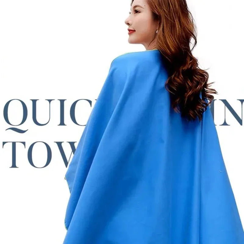 80x130 Quick Drying Swim Beach Towel Portable Outdoor Sports Fitness Ultra Fine Fiber Towel Lightweight Absorbent Microfiber
