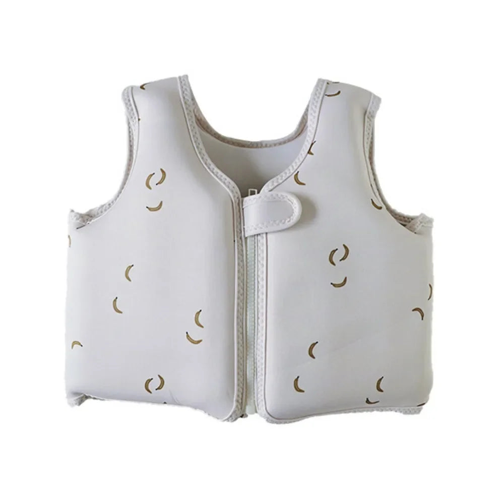 Not Falling Off Child Buoyancy Vest Anti Rollover Stable Baby Swimming Jackets Adjustable Cartoon Inflation-Free Swimming Vest