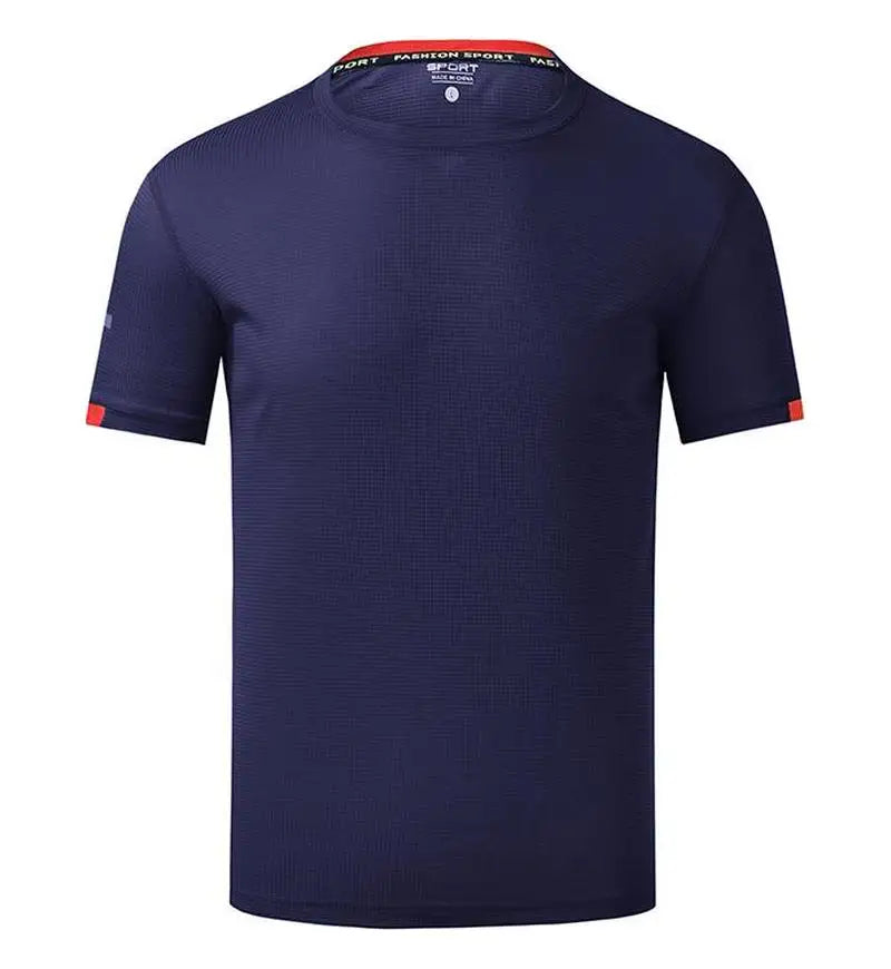 Quick Drying Round Neck T-shirt With Short Sleeves Breathable Fitness And Leisure Team Wear Running Shirt For Men And Women