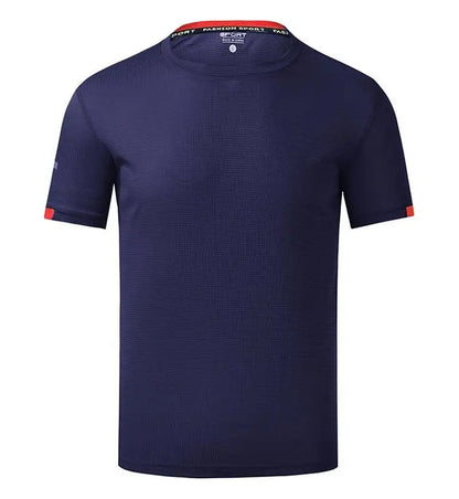 Quick Drying Round Neck T-shirt With Short Sleeves Breathable Fitness And Leisure Team Wear Running Shirt For Men And Women