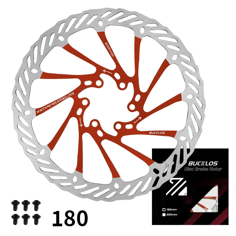BUCKLOS Bike Disc Brake Rotor 140mm 160mm 180mm 203mm Bicycle Hydraulic Brakes Rotor Heat Dissipation Mtb Road Bike Rotors