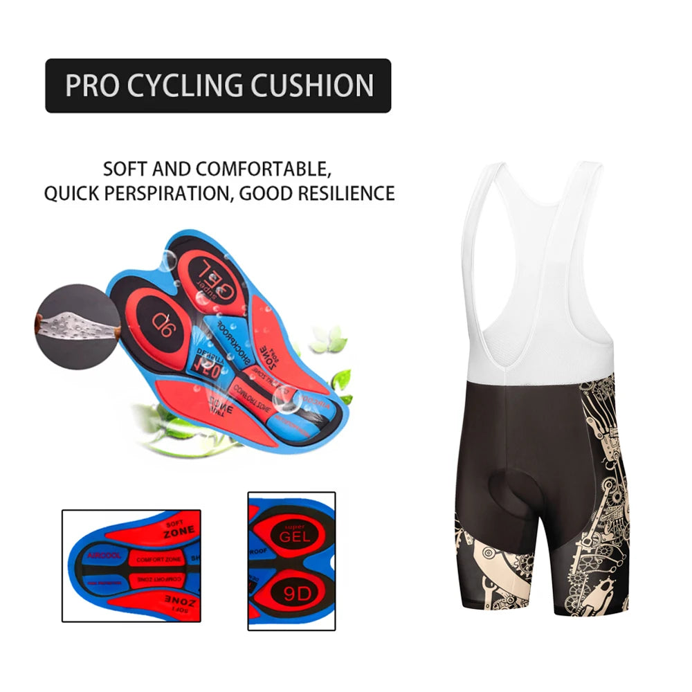New Summer Quick Drying Cycling Bib Shorts Men Top Quality Gel Pad Bike Shorts