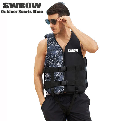 Adult Children's Neoprene Lifejacket Portable Water Sports Buoyancy Swimming Lifejacket Kayak Surfing Fishing Floating Vest 2023