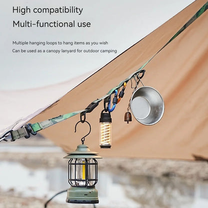 Outdoor Camping Molle Sling Shoulder Strap with Hanging Ring Multifunction Crossbody Bag Strap Adjustable Crossbody Strap