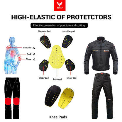 DUHAN Motorcycle Jackets Men Riding Motocross Enduro Racing Jacket Moto Jacket Windproof Coldproof Motorbike Clothing Protection