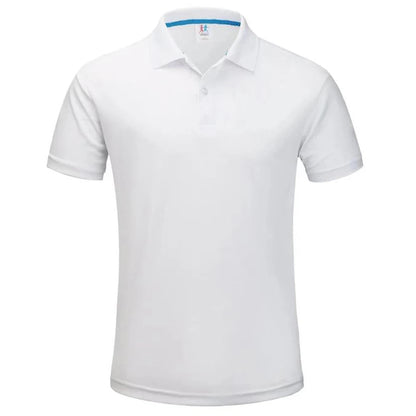 Quick Dry Breathable Golf Polo Shirt Men Summer Short Sleeve Polyester Running Collar T-shirt Sports Camisa Polo T Shirt For Men