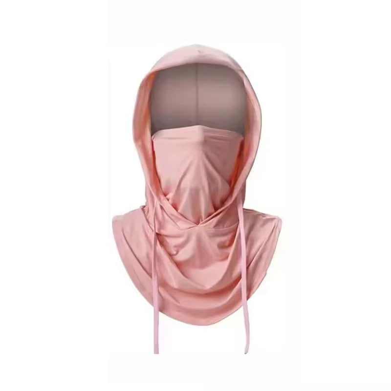 Summer Full Face Sun Protection Hat Face Mask Outdoor Hiking and Camping UV Protection Hat Neck Protection Hat Balaclava Mask