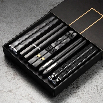 5Pairs High Quality Japanese Non-Slip Chopsticks Korean Home Hotel Restaurant Portable Healthy Food Stick For Sushi Chopsticks