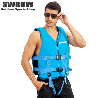 Adult Children's Neoprene Lifejacket Portable Water Sports Buoyancy Swimming Lifejacket Kayak Surfing Fishing Floating Vest 2023
