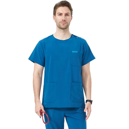 Quick-Dry Hospital Working Clothes Breathable Doctor Nurse Uniforms Women's Orthopaedic Surgeon Stretch Medical Scrub Set S02