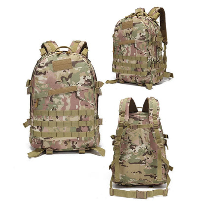 Outdoor Camouflage Double Shoulder Backpack Camping Hiking Sports Travel Backpack 3D Cycling Backpack Waterproof Oxford Cloth