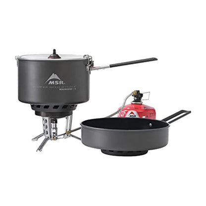 WindBurner Combo Windproof Camping and Backpacking Stove and Cookware System in Black with Compact Lightweight Design for Outdo