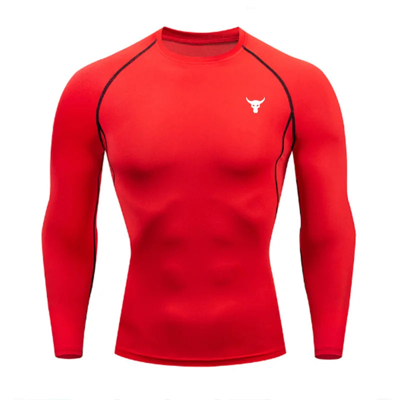 Men's and women's quick drying sportswear T-shirts long sleeved tight fitting clothes comfortable and breathable running clothes
