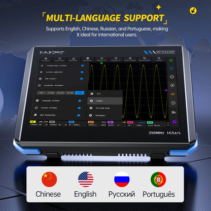 4in1 Tablet Oscilloscope 2 Channel 350MHz Signal Generator