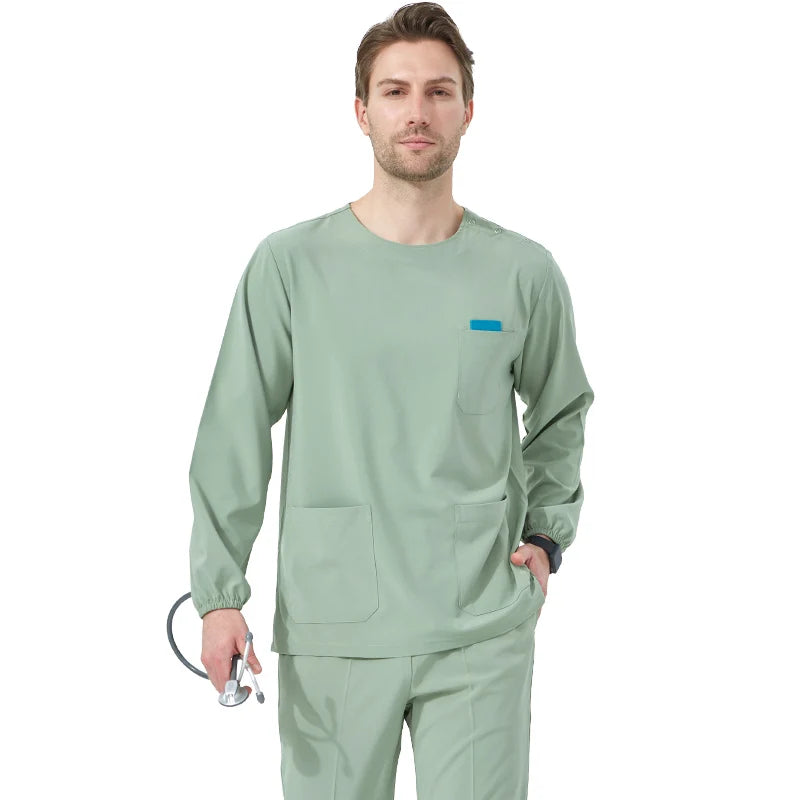 Quick-Dry Hospital Working Clothes Breathable Doctor Nurse Uniforms Women's Orthopaedic Surgeon Stretch Medical Scrub Set S02