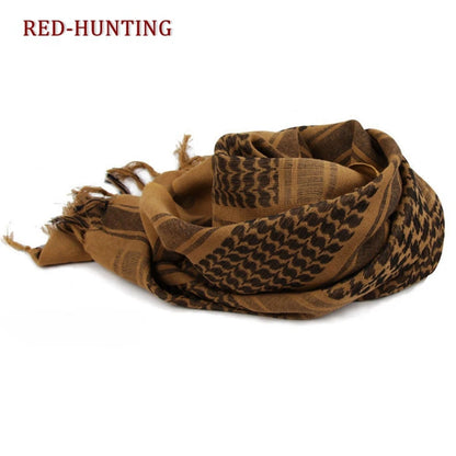 Tactical Keffiyeh Shemagh Arab Scarf Shawl Neck Cover Head Wrap Cotton Winter Scarves