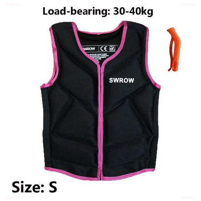 New adult children's buoyancy jacket portable neoprene life jacket water sports sailing fishing surfing swimming life jacket
