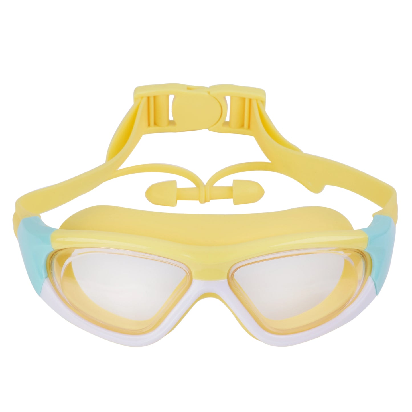 High-Definition Children's Swimming Goggles for Boys and Girls, Anti-Fog Swimming Goggles, Large-Frame Goggles, Comfortable Silicone