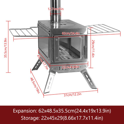 Stainless Steel Smokeless Fireplace