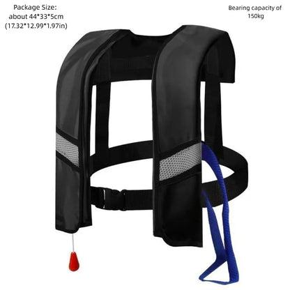Adjustable Automatic Inflatable Life Jacket with Reflective Strips Safety Whistle Buoyancy Vest High Buoyancy