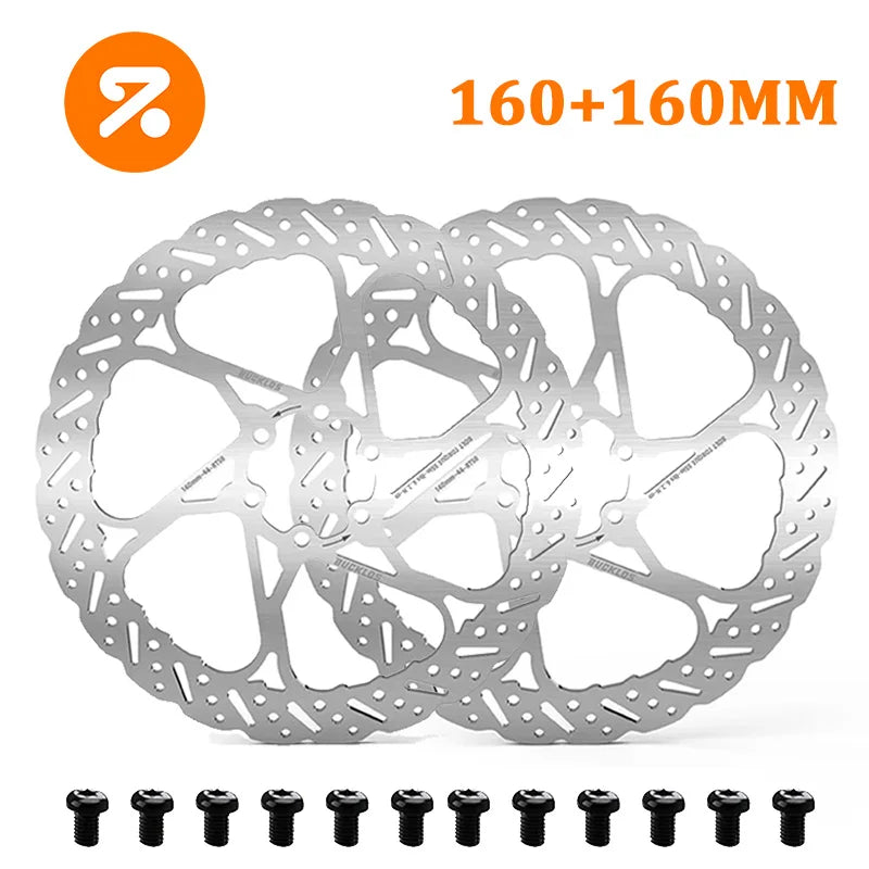 BUCKLOS Bike Disc Brake Rotor 140mm 160mm 180mm 203mm Bicycle Hydraulic Brakes Rotor Heat Dissipation Mtb Road Bike Rotors