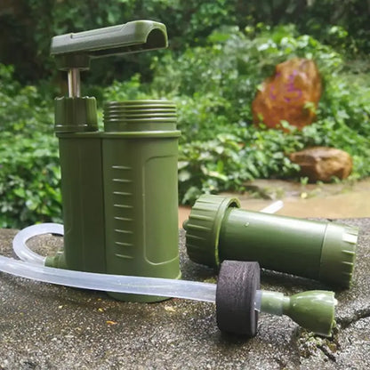 Emergency Survival Gear Water Filter Hand Pump