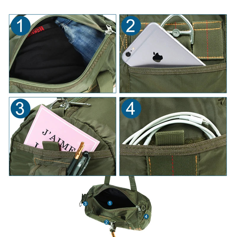 LQARMY Tactical Parachute Sport Duffle