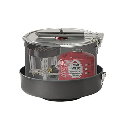 WindBurner Combo Windproof Camping and Backpacking Stove and Cookware System in Black with Compact Lightweight Design for Outdo