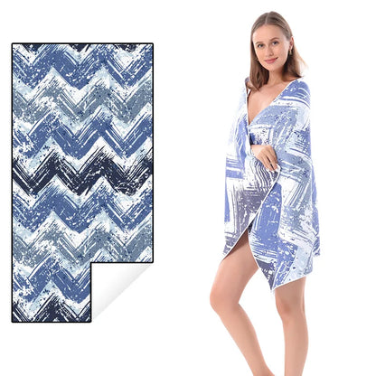 Quick-drying Microfiber Bath Towel Beach Resort Swimming Beach Towel single-sided Sweat Absorption  Sun  Beach Towel