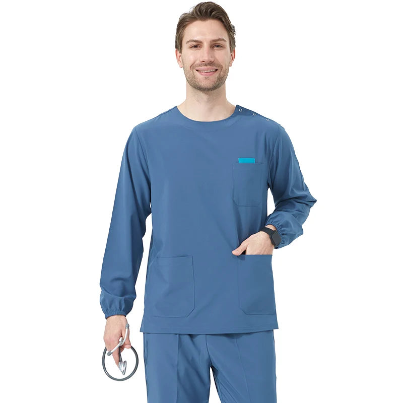 Quick-Dry Hospital Working Clothes Breathable Doctor Nurse Uniforms Women's Orthopaedic Surgeon Stretch Medical Scrub Set S02