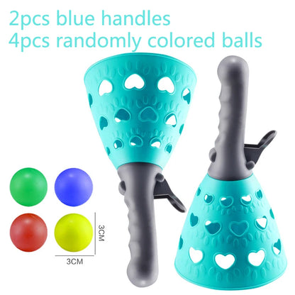 Children Sports Toys Toss & Catch Ball Sticky Balls Summer Outdoor Beach Toy Multiplayer Game Parent-child Interaction Gifts TMZ