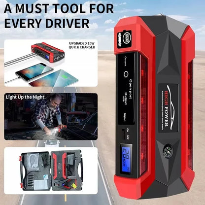 5000A Car Battery Starter Portable Charger Auto Jump Starter 12V Petrol Diesel Car Emergency Booster Start Power Supply