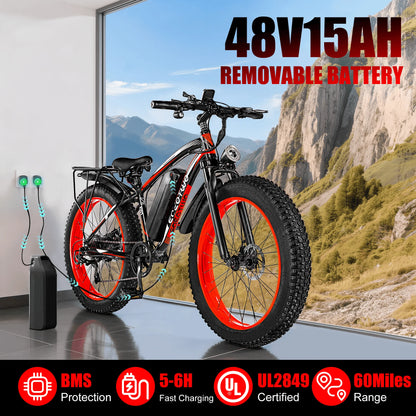 Electric Bike Adult 26" Fat Tire
