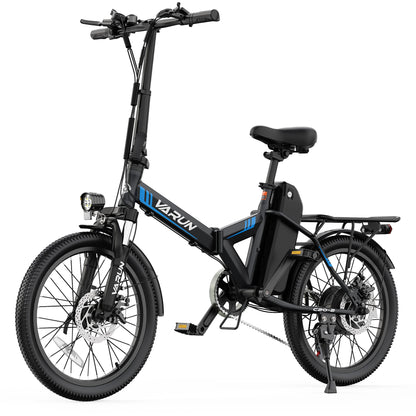 Varun C20-2 Adult Electric Bike, 500W Peak Power, 36V 7.8Ah Battery, 20" Tire City E-bike, 20MPH, Ebike UL2849 【1 Year Warranty】