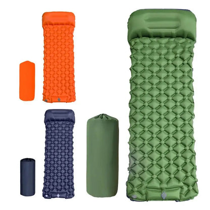 Inflatable Camping Mattress With Pillow